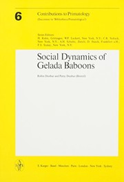 Social dynamics of gelada baboons