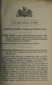 Specification of George Fellows Harrington