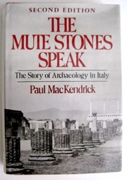 The mute stones speak
