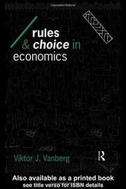 Rules and choice in economics