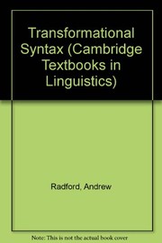 Transformational syntax