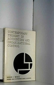 Contemporary thought in accounting and organizational control