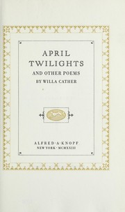 April Twilights and Other Poems