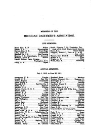 Annual Report of the Michigan Dairymen's Association