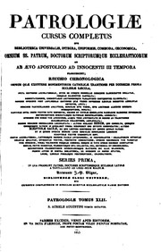 Patrologiae cursus completus