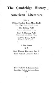 The Cambridge history of American literature
