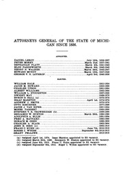Annual Report of the Attorney General of the State of Michigan