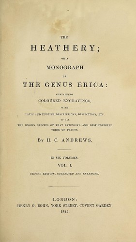 The heathery; or, A monograph of the genus Erica