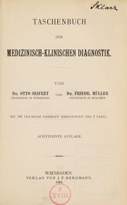 Taschenbuch der medizinisch-klinischen Diagnostik