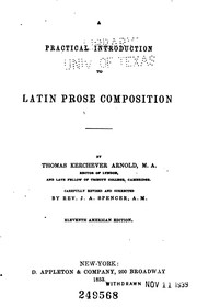 A Practical Introduction to Latin Prose Composition