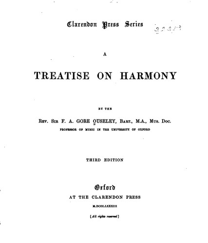 A Treatise on Harmony