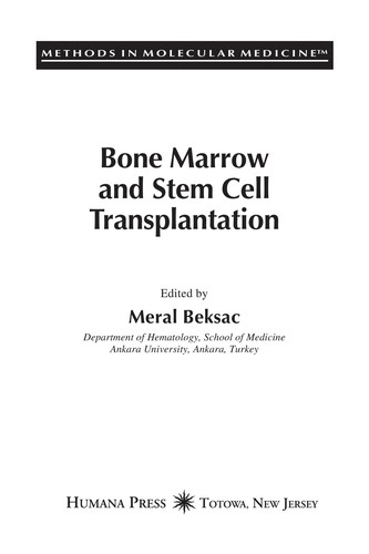 Bone marrow and stem cell transplantation