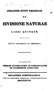 De divisione naturae libri quinque