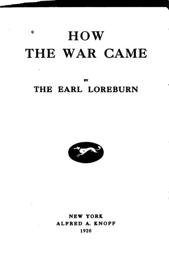 How the War Came