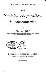 Les Sociétés Coopératives de Consommation