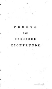 Proeve van Indische dichtkunde volgens den Ramaijon
