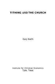 Tithing and the church