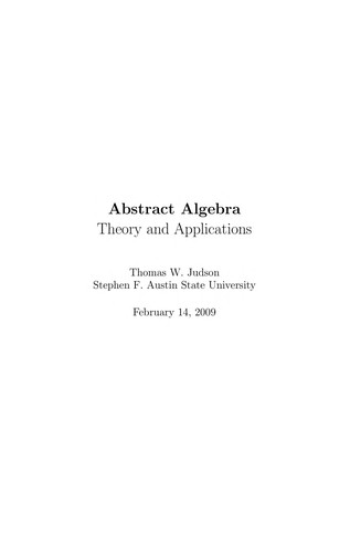 Abstract algebra