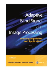 Adaptive blind signal and image processing
