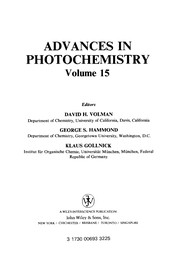 Advances in photochemistry
