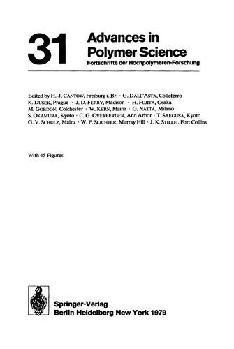 Chemistry (Advances in Polymer Science, Volume 31)