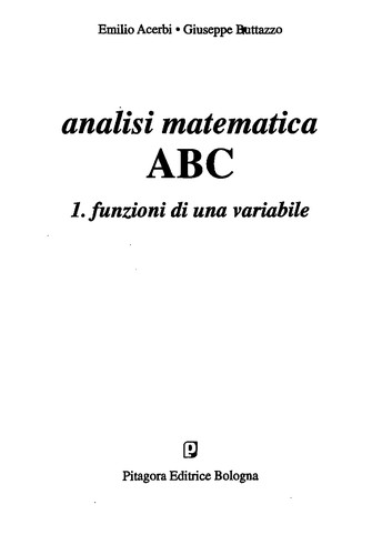 Analisi matematica ABC