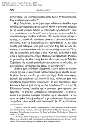 Analiza wrażeń i stosunek sfery fizycznej do psychicznej