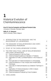 Chemiluminescence in analytical chemistry
