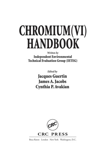 Chromium (VI) handbook