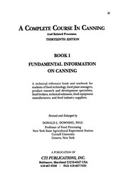 A complete course in canning and related processes