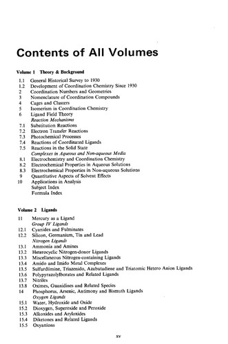 Comprehensive coordination chemistry