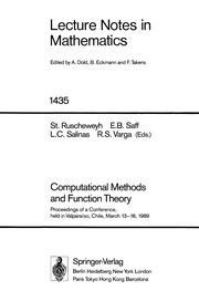 Computational methods and function theory