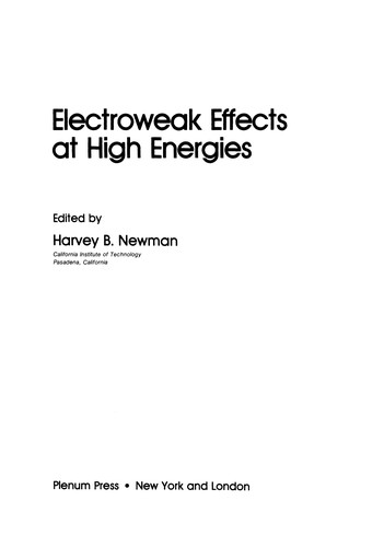 Electroweak Effects at High Energies