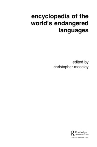 Encyclopedia of the world's endangered languages