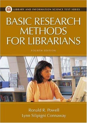 Basic research methods for librarians