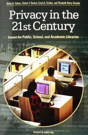 Privacy in the 21st Century