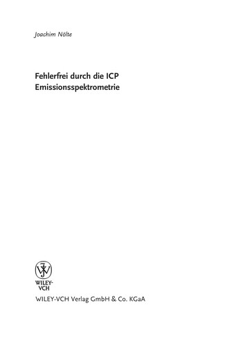 Fehlerfrei durch die ICP Emissionsspektrometrie