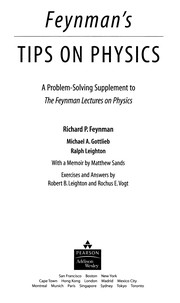 Feynman's tips on physics