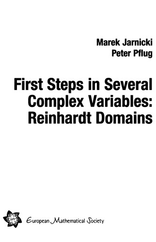 First steps in several complex variables
