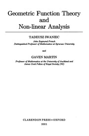 Geometric function theory and non-linear analysis
