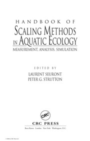 Handbook of scaling methods in aquatic ecology