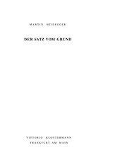 Der Satz vom Grund