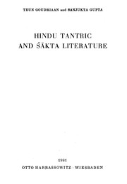 Hindu Tantric and Śākta literature