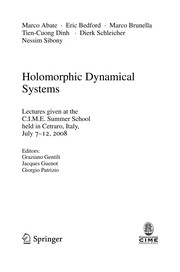 Holomorphic dynamical systems