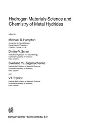 Hydrogen materials science and chemistry of metal hydrides