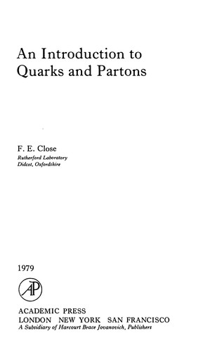 An Introduction to Quarks and Partons