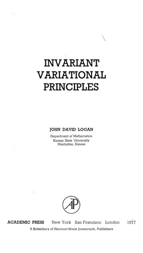 Invariant variational principles