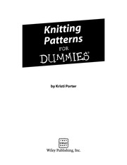 Knitting patterns for dummies