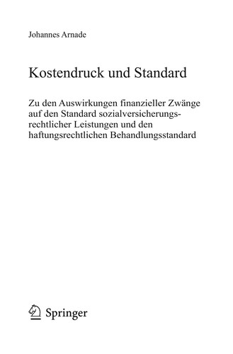 Kostendruck und Standard