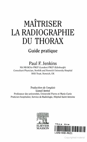 Maîtriser la radiographie du thorax